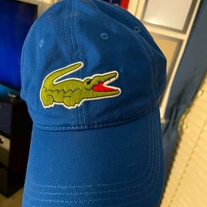 Lacoste Logo Mens Baseball Cap / Blue
